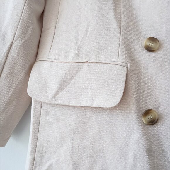 H&M Neutral Double-Breasted Blazer | Size S | Minimalist Layer - Picture 3 of 9